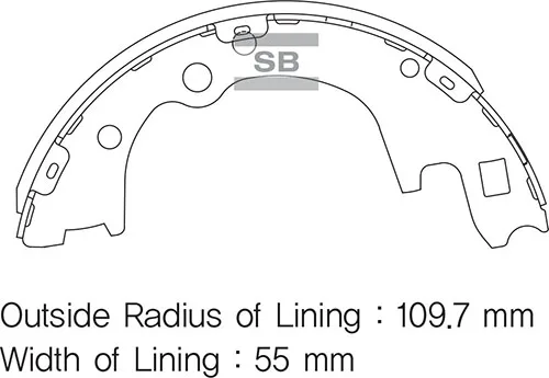 Arka Kampana Pabuç Balata Hyundai H100 2.5L Kamyonet 2004