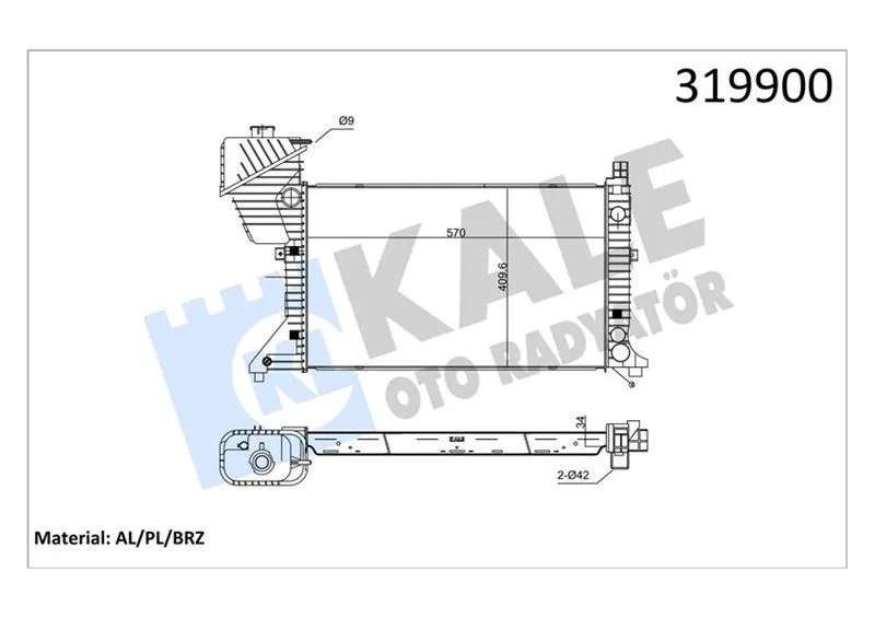Motor Su Radyatoru Mercedes SPRINTER B901>B904 1996-2006
