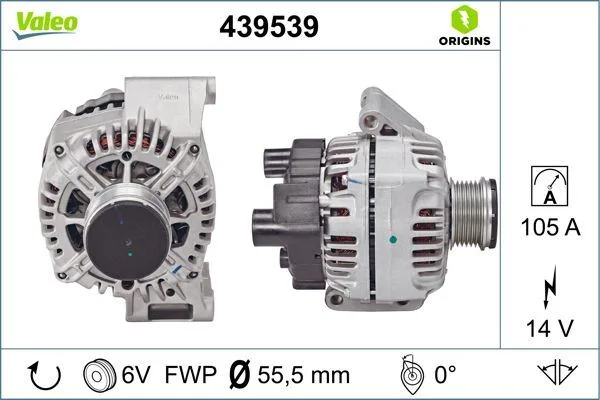 Alternatör Komple 105AMP Opel ASTRA G - H Corsa C - COMBO C - Agila - Meriva A - B Vectra B - Omega - Agila 1.2- 1.3-1.4-1.6 16V Fiat Linea - DOBLO - FIORINO 1.3 MTJ