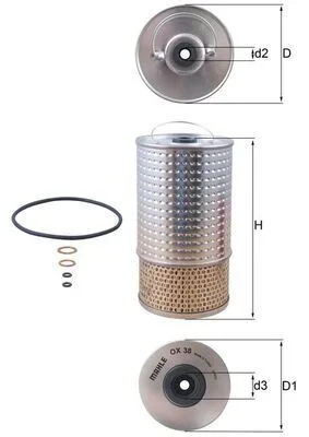 Yag Filtresi Mercedes OM601 OM602 OM603 W201 W202 W124 W140