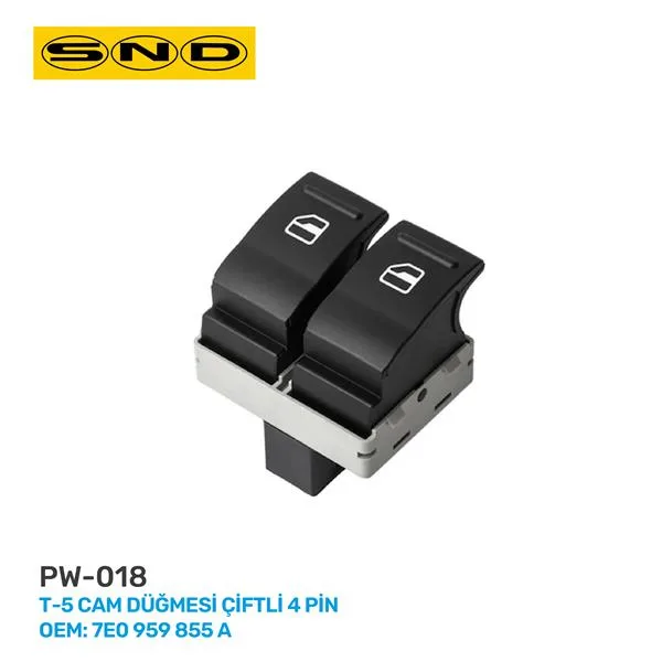 T-5 Cam Düğmesi Çiftli 4 Pin OEM: 7E0 959 855 A