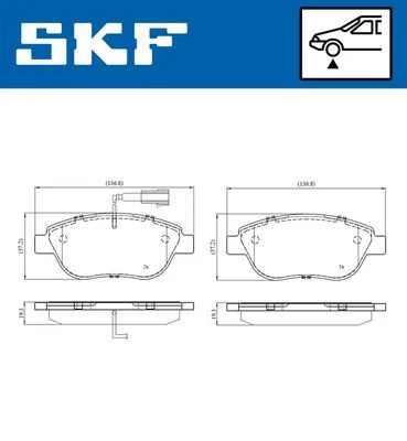Ön Fren Balatası Opel COMBO D 2012 Punto EVO 1.3-1.4-1.6D MTJ 2009 500-500C 1.3DMJ 2010