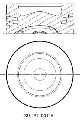Piston Segman CRAFTER - Amarok - Passat 81MM Ckub - CKTB - Cffa - CFFB - CFGB - CFGC - Cnfa - CNFB STD