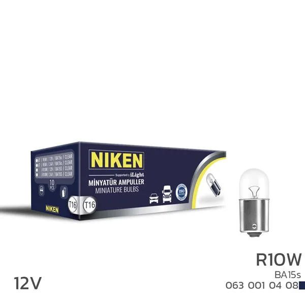NIKEN 12V 67 Ampul R10W BA15S 10LU (10 Adet)