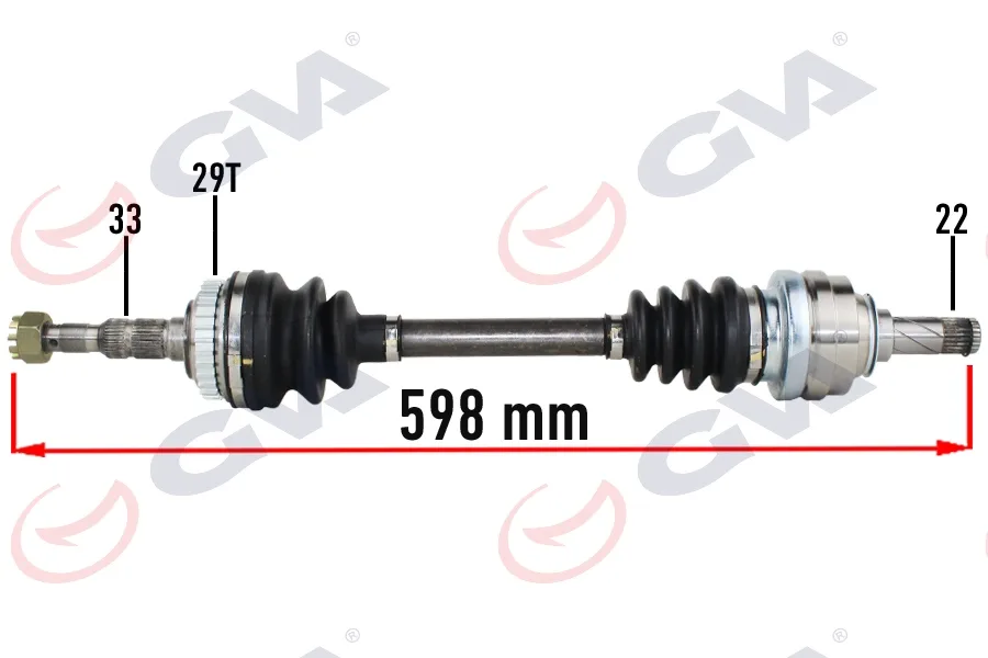 Komple Aks Sol Opel Vectra B 1.6 1999-2002 Makyajlı Kasa ABS Li 29DİŞ 598MM
