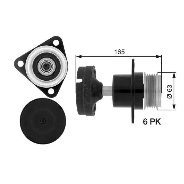 Alternatör Şaftı Kasnak Ford Connect - Focus 1998 1.8 Tdci 1.8 Tdci-1.8 TD