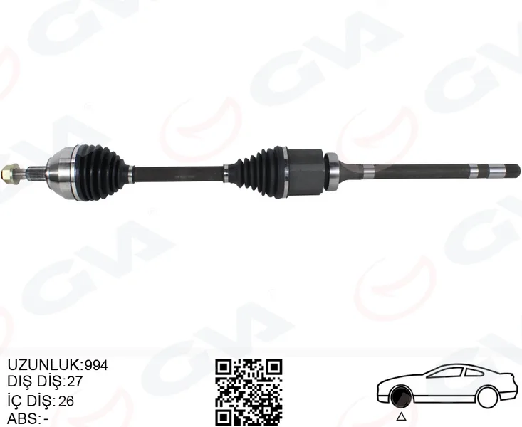 On Aks Komple Sağ Kuga 1 2008-2013 2.0 Tdci