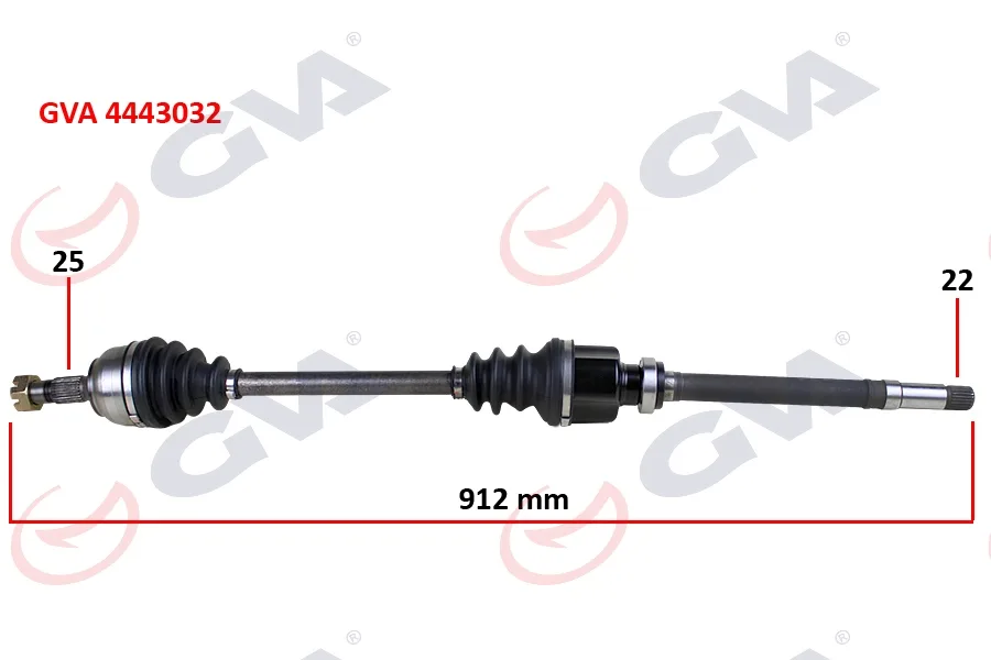 Komple Aks Sağ Peugeot P307 2000-2007 Citroen C4 2004-2011 1.4-1.6 Manuel Şanzıman 912X25X22