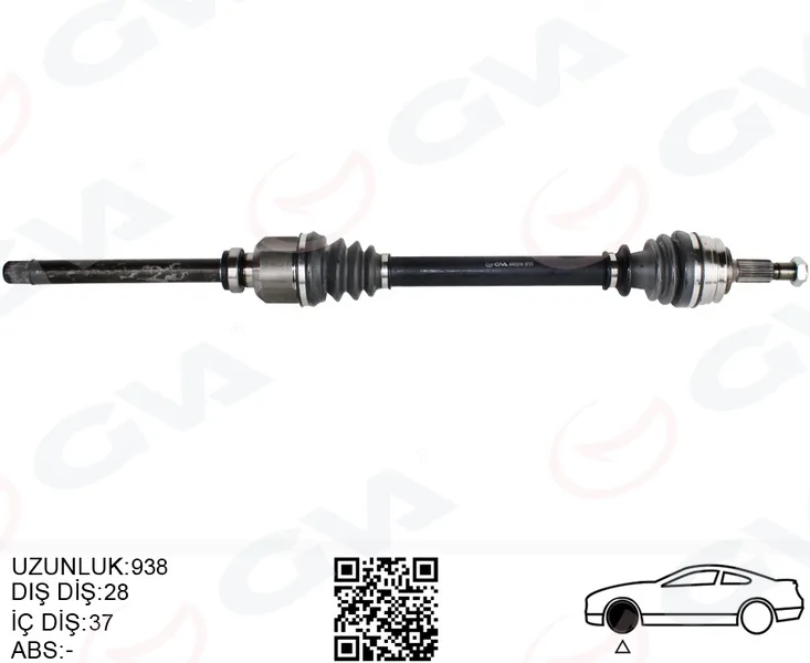 Komple Aks Ön Sağ Peugeot P508 2018 P3008 2018 P5008 2016 Citroen C4 2018 C5 Aircross 2018 1.2-1.5-1.6 BL Uehdı - Puretech - THP Opel Grandland 1.2-1.5-1.6 Otomatik 28X37X938