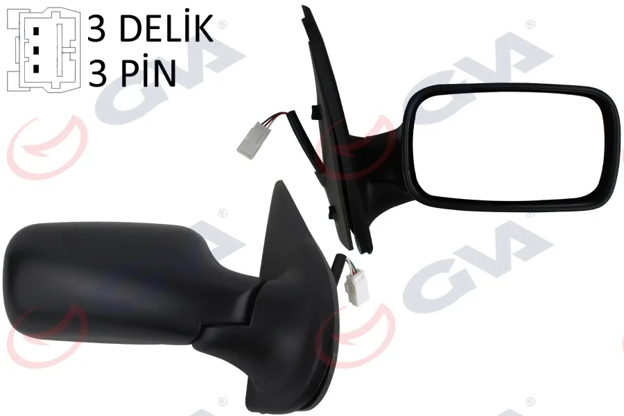 Diş Dikiz Aynası Sağ Palio 1998 Elektrikli Konveks 3 Fiş VM-155E-5DR