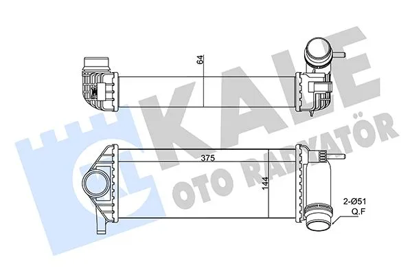 Turbo Radyatörü Kangoo 3 2010>Klıpslı Geçmeli