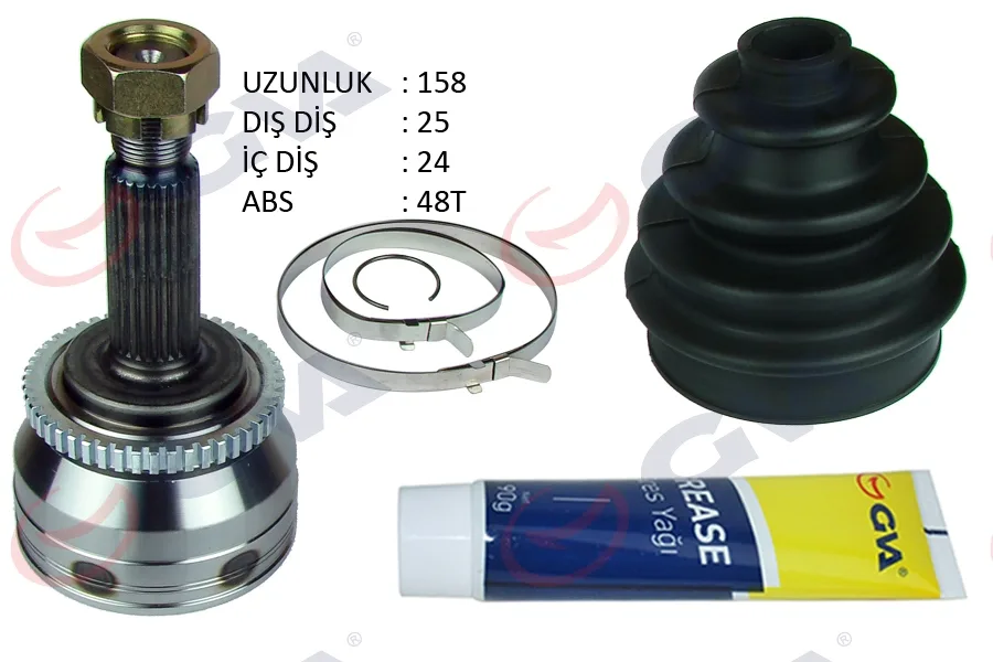 Aks Kafası Diş Hyundai İ20 1.4L D4FC CRDİ 2008-2015 ABS Li 25X24X52.4 - ABS 48 Diş