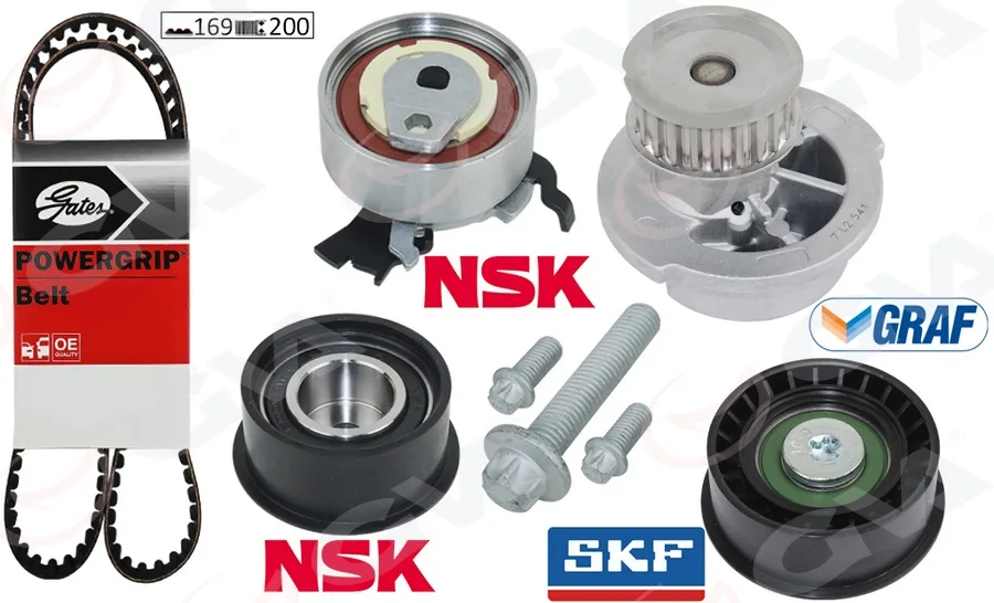 Devirdaimli Eksantrik Gergi Kiti ASTRA F - Corsa B - Vectra B 1.4İ-1.6İ-1.8İ 16V X14XE - X16XEL - X18XE
