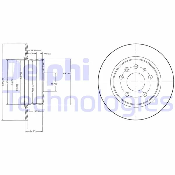Fren Diski Arka Mercedes W115 C123 S123 W116 W126 W123
