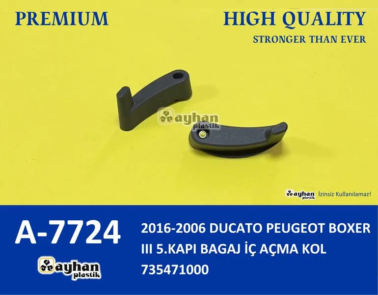 2016-2006 DUCATO Peugeot BOXER 3 5.Kapi Bagaj İç Açma Kolu