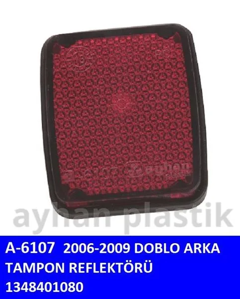 Tampon Reflektörü Arka Peugeot BOXER 3 - JUMPER 3 - Fiat DUCATO 3 2006 DOBLO 2006-2009 (5 Adet)