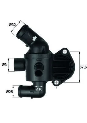 Termostat VW - Skoda - Seat - Audi Polo - GOLF6-JETTA - Passat - A3-CADDY 2010 Caya - Cayb - Cayc - Caye - CFHC - Clna - CFW A 1.2 TDI-1.6 TDI