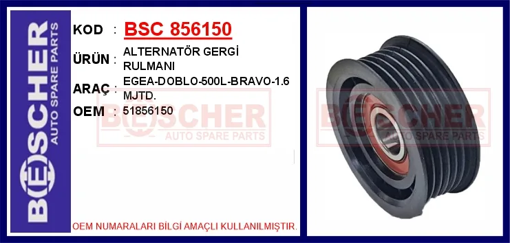 Alternatör Gergi Rulmani Egea - DOBLO-500L - BRAVO-1.6 MJTD.