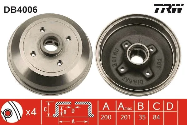 Arka Fren Kampanası Corsa A 1983-1992 Corsa B - TIGRA A 1993-2002 ABS Siz