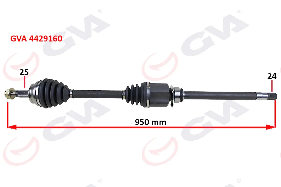 Komple Aks Sağ Linea 1.3 MTJ 2007 90HP Milli 950MM
