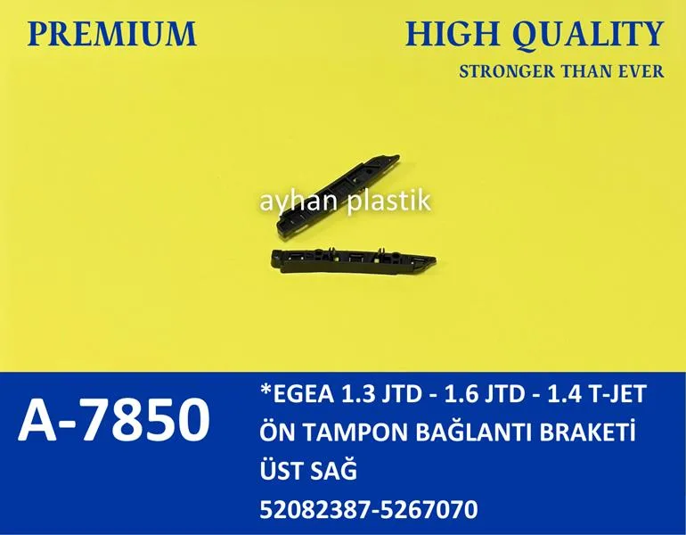 Ön Tampon Bağlantı Ayağı Sağ Üst Fiat Egea 1.3 JTD-1.6 JTD - 1.4 T - Jet (5 Adet)