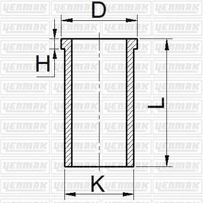 Gömlek Flanşlı STD Toyota COROLLA 1.3L 2E 12V EE90 EE100 1988-1998 Çap 73.00 MM / Boy 120.00 MM (4 Adet)