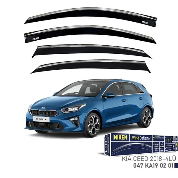 Kromlu Cam Rüzgarlığı KIA Ceed 2018 4LÜ