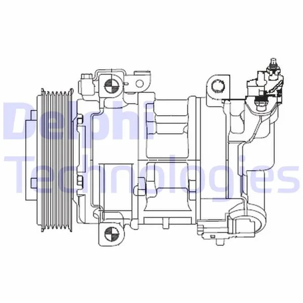 Klima Kompresörü P308-P5008-P3008-RCZ - PARTNER - BERLINGO - C4-DS4-DS5 2009-2016 1.4 16V EP3C 1.6 THP - Vti EP6C - EP6CDT
