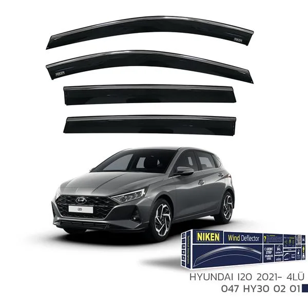 Kromlu Cam Rüzgarlığı Hyundai I20 2021 4LÜ