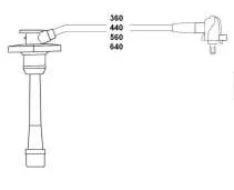 Buji Kablosu Toyota COROLLA 1.6L 4A - FE AE101 AE111 DOHC Enjeksiyonlu 1992-2000