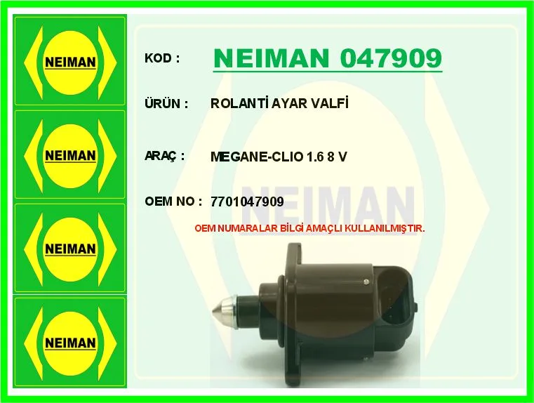 Rolanti Ayar Valfi Megane - Clio 1.6 8 V