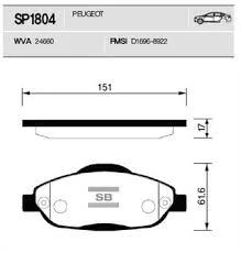 Ön Balata P308 1.4 1.6 HDİ 2.0 HDİ 2007 P308 Station wagon 2007 P308 CC 1.6 HDİ 2009 P3008 2013 1.6 HDI - Vti