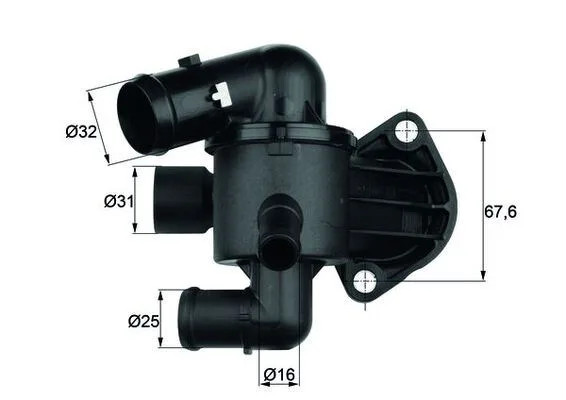 Termostat Komple Passat - Scirocco 2009 2.0 TDI 87C