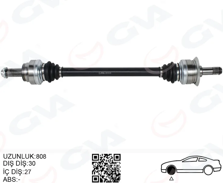 Komple Aks Arka BMW X5 E70 X6 E71 E72 812MM