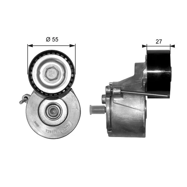Alternatör Gergi Rulmani Kütüklü P206 1.4HDI-407-PARTNER 1.6 HDI - C3 1.6 16V - C5 1.6HDI - BERLINGO 1.6
