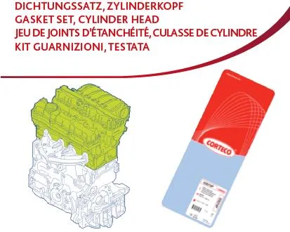 Üst Takım Conta P106-P205-P306-P309-P405-PARTNER - ZX - AX 1.4 KDX Benzinli TU3M - S - C 417592P