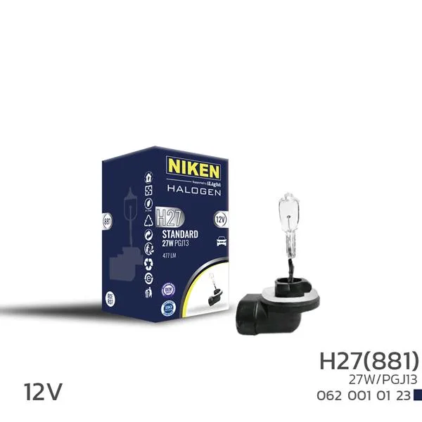NIKEN H27W/2 881 27W Halojen Ampul PGJ13 12V (10 Adet)
