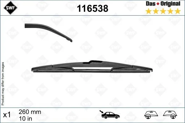Silecek Supurgesı Arka 260MM Renault Captur 2020