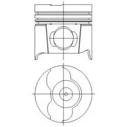 Motor Piston Segman 0.50 80.00 Laguna 1 - 2 1997-2007 TRAFIC 2 2001-2014 Kangoo 2001 VIVARO 2001-2014 1.9 DCI F9Q Düz Kanal (4 Adet)