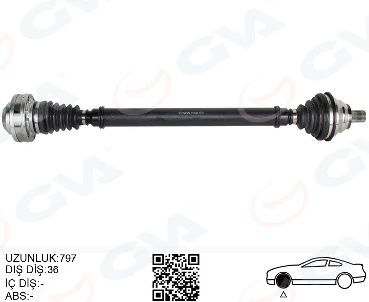 Komple Aks Ön Sağ GOLF5-GOLF6-Passat - Jetta 2.0 TDİ 2004-2013 BKP - BKD - CFFB 2.0 TDİ
