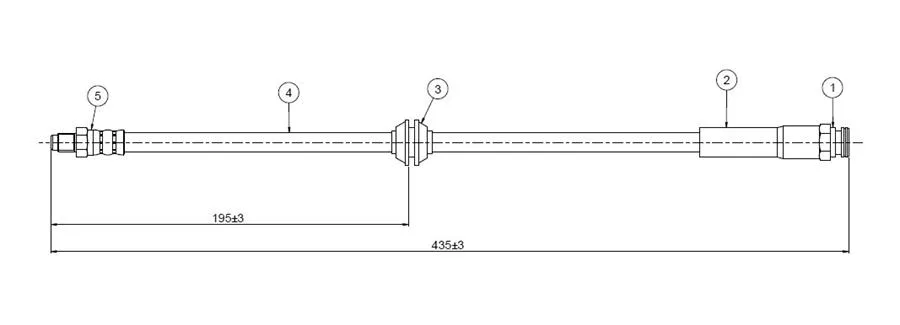 Fren Hortumu Arka Fiat DUCATO 2006 Citroen JUMPER 2 2006 Peugeot BOXER 2006 440MM (2 Adet)