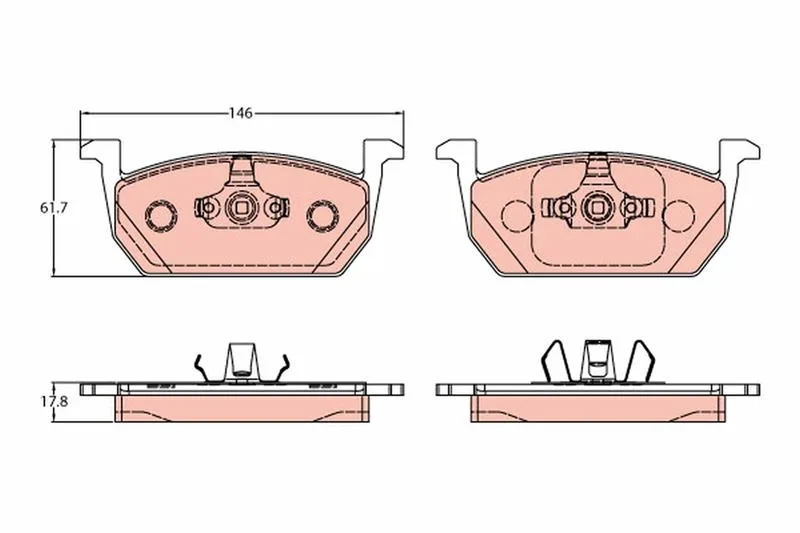 Disk Fren Balatası Ön Seat: Leon 5F1 201209-LEON SC 5F5 201301-LEON ST 5F8 201308-