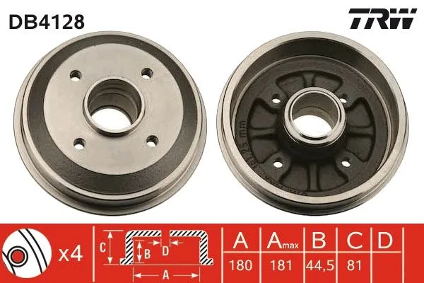 Arka Fren Kampanası Peugeot P306 1993-2001 P309 1989-1993 Citroen Xsara 1998-2005