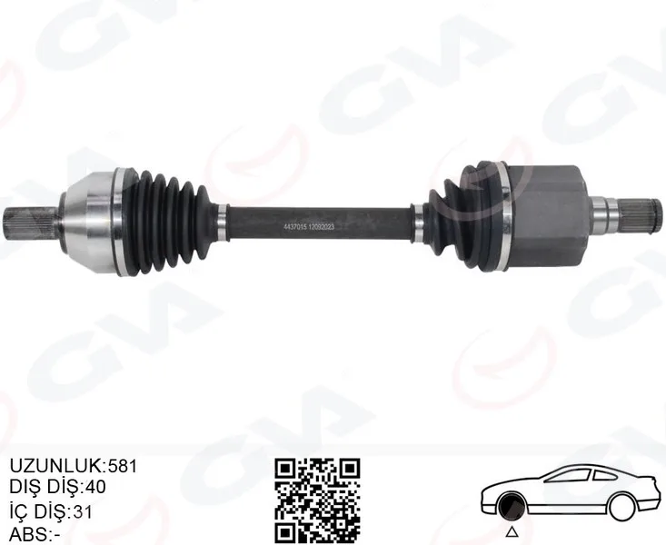 Ön Aks Komple Sol Ford Mondeo 2.0 Tdci 2007-2014 Otom.
