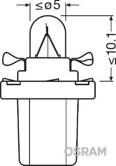 Ampul 12V 1.2W PLS Soketlı Gosterge - A.Mavi - (10 Adet)