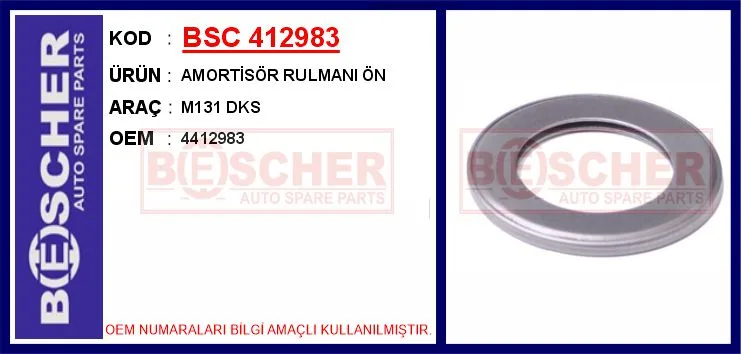 Amortisör Rulmani Ön M131 Doğan Kartal Şahin (2 Adet)