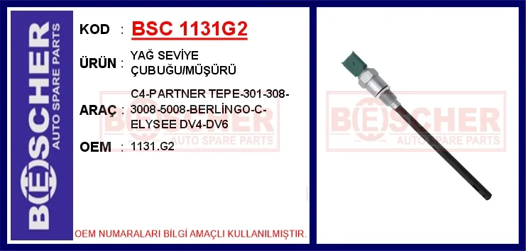 Motor Yağ Seviye Sensörü Müşürü P207-P208-P301-P307-P308-P2008-P3008-P5008-RZC - EXPERT - PARTNER - BERLINGO - C2-C3-C4-C5-DS3-DS4-DS5-JUMPY - Xsara - NEMO 1.4-1.6 HDI - Bluehdi 1.6 THP - Vti