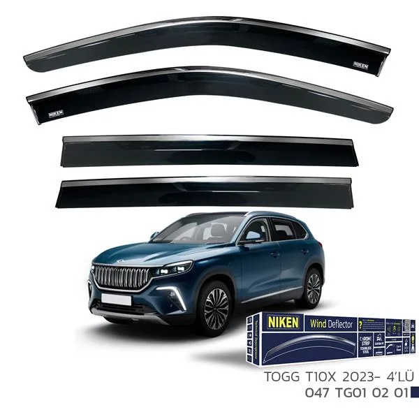 Kromlu Cam Rüzgarlığı Togg T10X 2023 4LÜ
