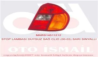 Stop Lambasi Duysuz Sağ Clio 2000-2003 Sari Sinyalli