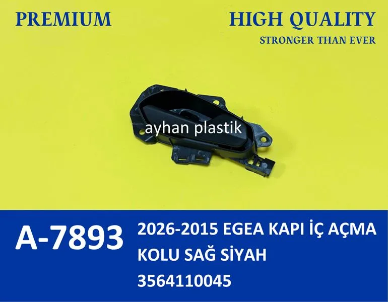 Kapi İç Açma Kolu Sağ Fiat Egea 2015 Siyah